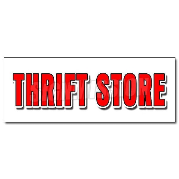 Signmission THRIFT STORE DECAL sticker clothing furniture household clothes appliance, D-12 Thrift Store D-12 Thrift Store - main